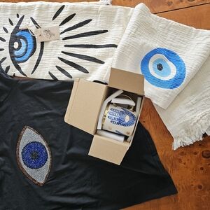 Mystical Eye Decor Accents Black and Blue